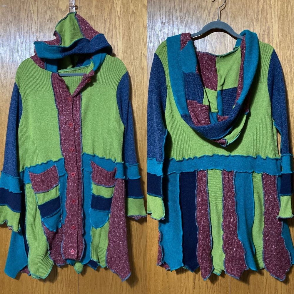 Patchwork Cardigan - image 1